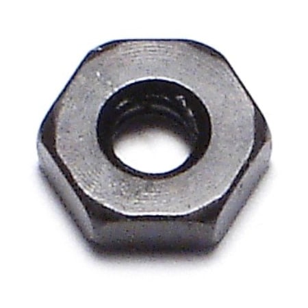 Midwest Fastener Hex Nut, #6-32, Steel, Black Oxide, 25 PK 34161